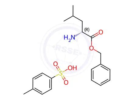 Chemical structure of H-D-Leu-obzl tos