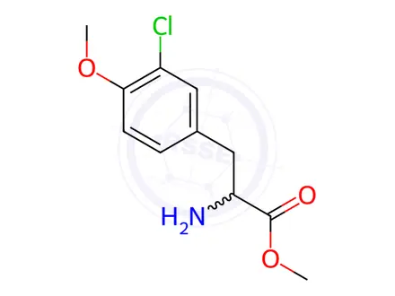 Chemical structure of Tyrosine, 3-chloro-O-methyl-, methyl ester