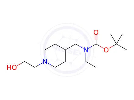 Chemical structure of tert-Butyl ethyl((1-(2-hydroxyethyl)piperidin-4-yl)methyl)carbamate