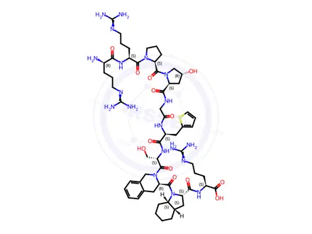 Chemical structure of Icatibant Acetate