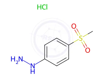 Chemical structure of 4-(Methylsulfonyl)phenylhydrazine Hydrochloride