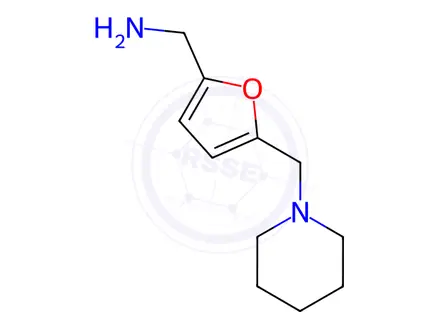 Chemical structure of (5-(Piperidin-1-ylmethyl)furan-2-yl)methanamine