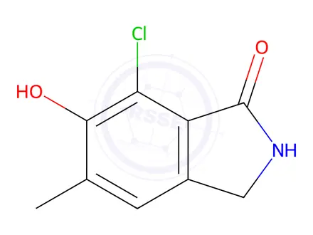 Chemical structure of 7-Chloro-6-hydroxy-5-methylisoindolin-1-one