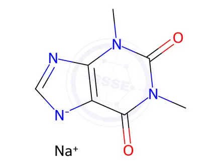 Chemical structure of Theophylline sodium
