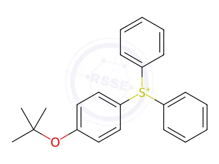 Chemical structure of [4-[(2-Methylpropan-2-yl)oxy]phenyl]-diphenylsulfanium,chloride