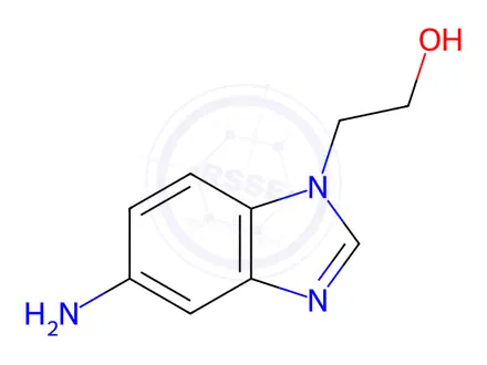 Chemical structure of 2-(5-AMINO-BENZOIMIDAZOL-1-YL)-ETHANOL DIHYDROCHLORIDE
