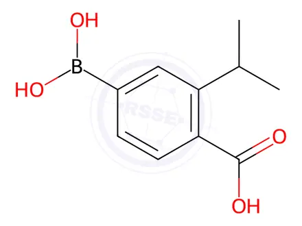Chemical structure of 4-Carboxy-3-isopropylphenylboronic acid