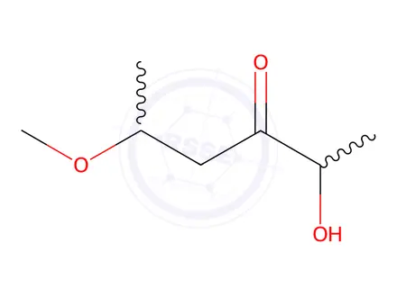 Chemical structure of 2-Hydroxy-5-methoxyhexan-3-one