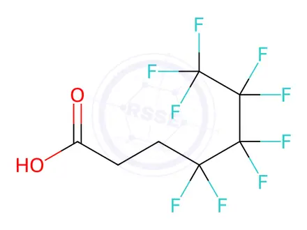 Chemical structure of 2H,2H,3H,3H-Perfluoroheptanoic acid Solution