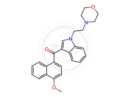 Chemical structure of JWH 198