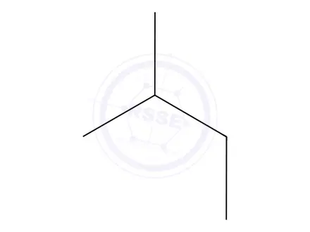 Chemical structure of 2-Methylbutane