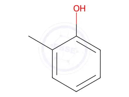 Chemical structure of Phenol, 2-methyl-, polymer with ammonia and phenol