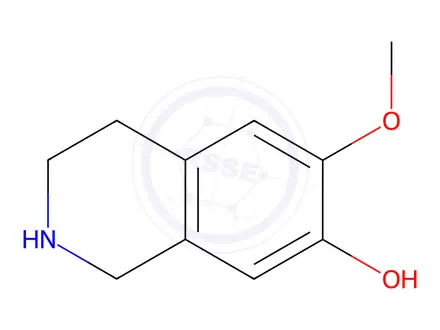Chemical structure of 6-Methoxy-1,2,3,4-tetrahydroisoquinolin-7-ol