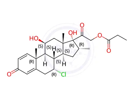 Chemical structure of Alclometasone Dipropionate Impurity 5