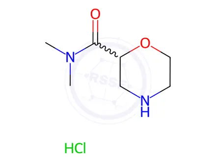 Chemical structure of n,n-dimethylmorpholine-2-carboxamide;hydrochloride