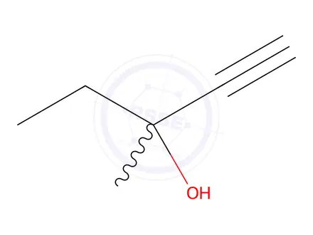Chemical structure of 3-Methyl-1-pentyn-3-ol