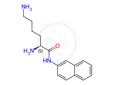 Chemical structure of (S)-2,6-Diamino-N-(naphthalen-2-yl)hexanamide