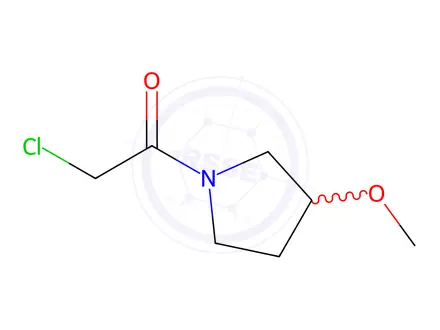 Chemical structure of 2-Chloro-1-(3-methoxypyrrolidin-1-yl)ethanone