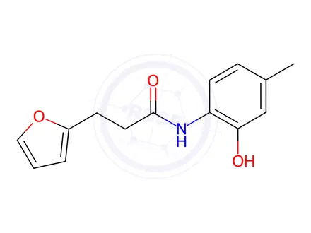 Chemical structure of 3-(Furan-2-yl)-N-(2-hydroxy-4-methylphenyl)propanamide