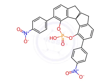 Chemical structure of (11aR)-10,11,12,13-Tetrahydro-5-hydroxy-3,7-bis(4-nitrophenyl)-diindeno[7,1-de:1',7'-fg][1,3,2]dioxaphosphocin-5-oxide