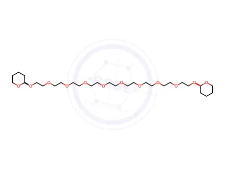 Chemical structure of 1,26-Bis((tetrahydro-2H-pyran-2-yl)oxy)-3,6,9,12,15,18,21,24-octaoxahexacosane