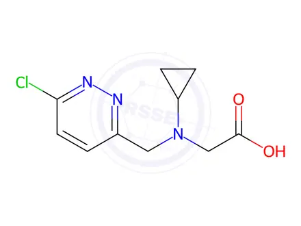 Chemical structure of 2-(((6-Chloropyridazin-3-yl)methyl)(cyclopropyl)amino)acetic acid