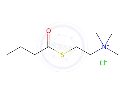 Chemical structure of 2-Butanoylsulfanylethyl(trimethyl)azanium Chloride