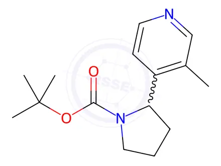 Chemical structure of tert-Butyl 2-(3-methylpyridin-4-yl)pyrrolidine-1-carboxylate
