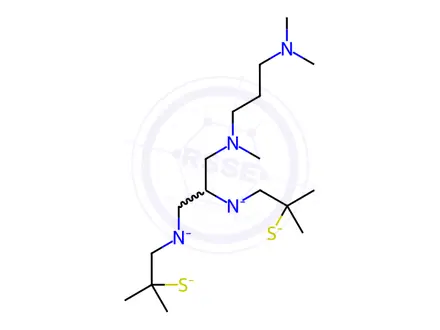 Chemical structure of technetium Tc 99m TMPDA