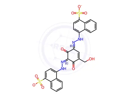 Chemical structure of Chocolate Brown HT