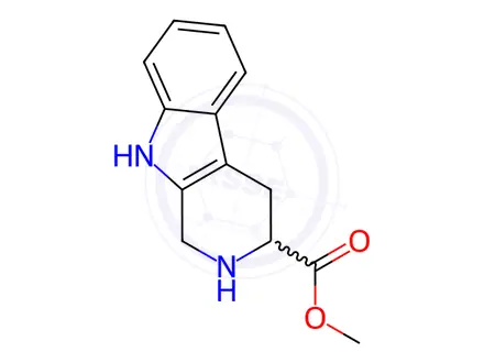 Chemical structure of (±)-Methyl 1,2,3,4-Tetrahydro-β-carboline-3-carboxylate