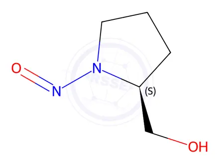 Chemical structure of Diphenylprolinol Impurity 5 (N-Nitroso (S)-(+)-Prolinol)