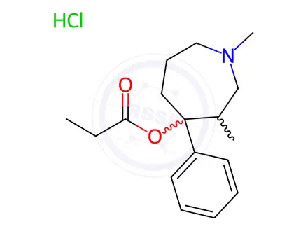 Chemical structure of Proheptazine Hydrochloride (1.0 mg/mL in Methanol)