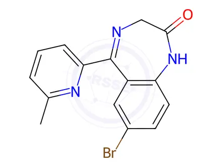Chemical structure of Bromazepam Impurity 3 (Bromazepam EP Impurity C)
