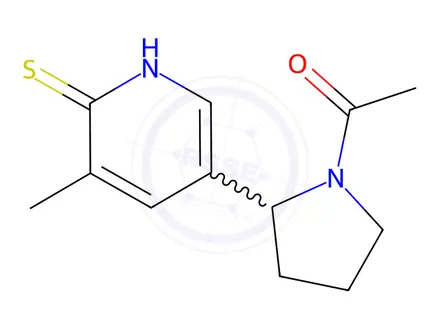 Chemical structure of 1-(2-(6-Mercapto-5-methylpyridin-3-yl)pyrrolidin-1-yl)ethanone