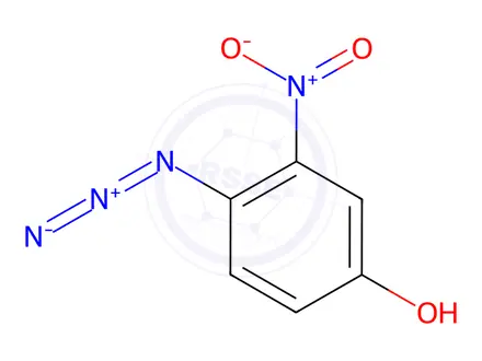 Chemical structure of 4-azido-3-nitrophenol