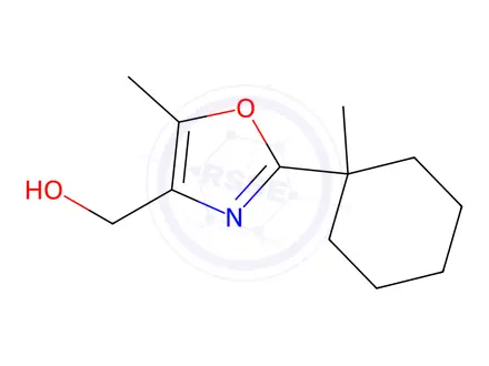 Chemical structure of (5-Methyl-2-(1-methylcyclohexyl)oxazol-4-yl)methanol