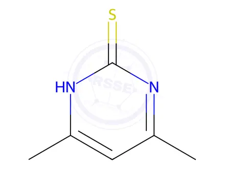 Chemical structure of 4,6-Dimethylpyrimidine-2-thiol hydrochloride hydrate