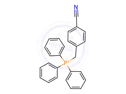 Chemical structure of (4-CYANOBENZYL)TRIPHENYLPHOSPHONIUM CHLORIDE