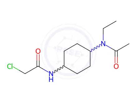 Chemical structure of 2-Chloro-N-(4-(N-ethylacetamido)cyclohexyl)acetamide