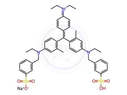 Chemical structure of Acid Blue 104