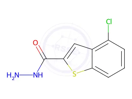 Chemical structure of 4-Chloro-1-benzothiophene-2-carbohydrazide