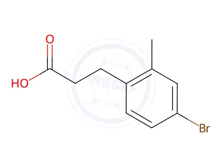 Chemical structure of 3-(4-Bromo-2-methyl-phenyl)-propionic acid