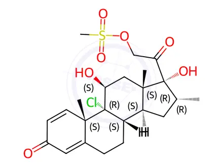 Chemical structure of Mometasone Furoate EP Impurity N