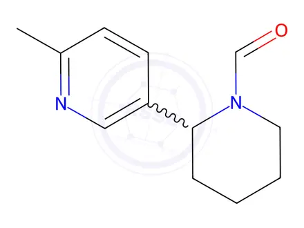 Chemical structure of 2-(6-Methylpyridin-3-yl)piperidine-1-carbaldehyde