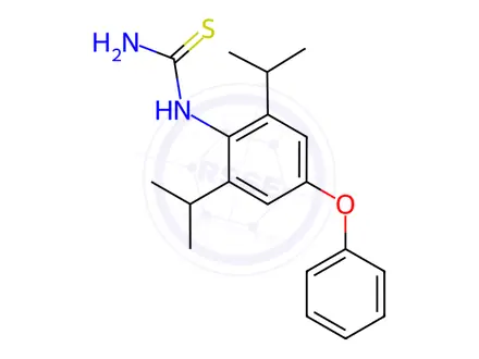Chemical structure of (2,6-Diisopropyl-4-Phenoxy)Phenylthiourea