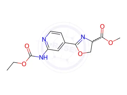 Chemical structure of Methyl 2-{2-[(ethoxycarbonyl)amino]-4-pyridinyl}-4,5-dihydro-1,3-oxazole-4-carboxylate