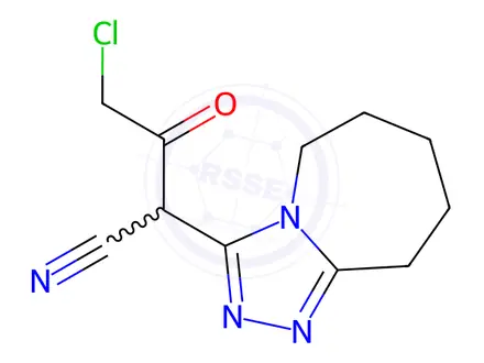 Chemical structure of 4-Chloro-3-Oxo-2-(6,7,8,9-Tetrahydro-5h-[1,2,4]Triazolo[4,3-A]Azepin-3-Yl