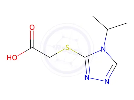 Chemical structure of [(4-isopropyl-4H-1,2,4-triazol-3-yl)thio]acetic acid