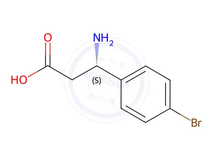Chemical structure of (S)-3-Amino-3-(4-bromophenyl)propanoic acid hydrochloride